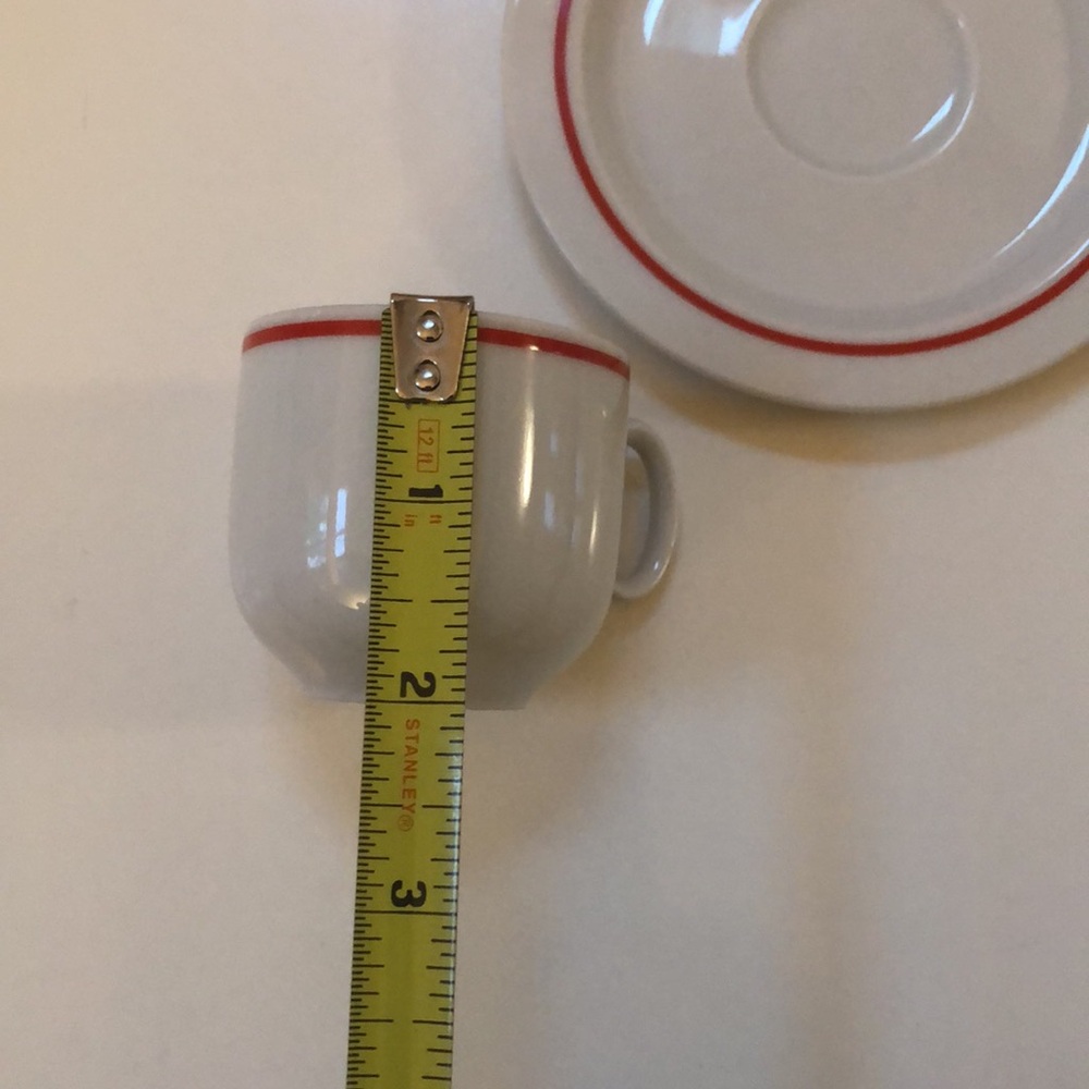 Vintage - set of 4 espresso cups and saucers - Picture 3 of 10